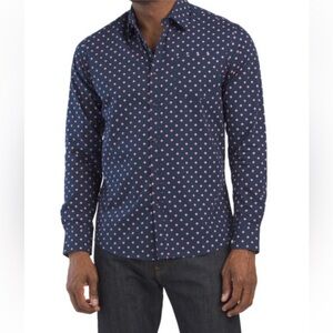 Nickel & Iron NWT Peached Diamond Button Down Shirt size M.